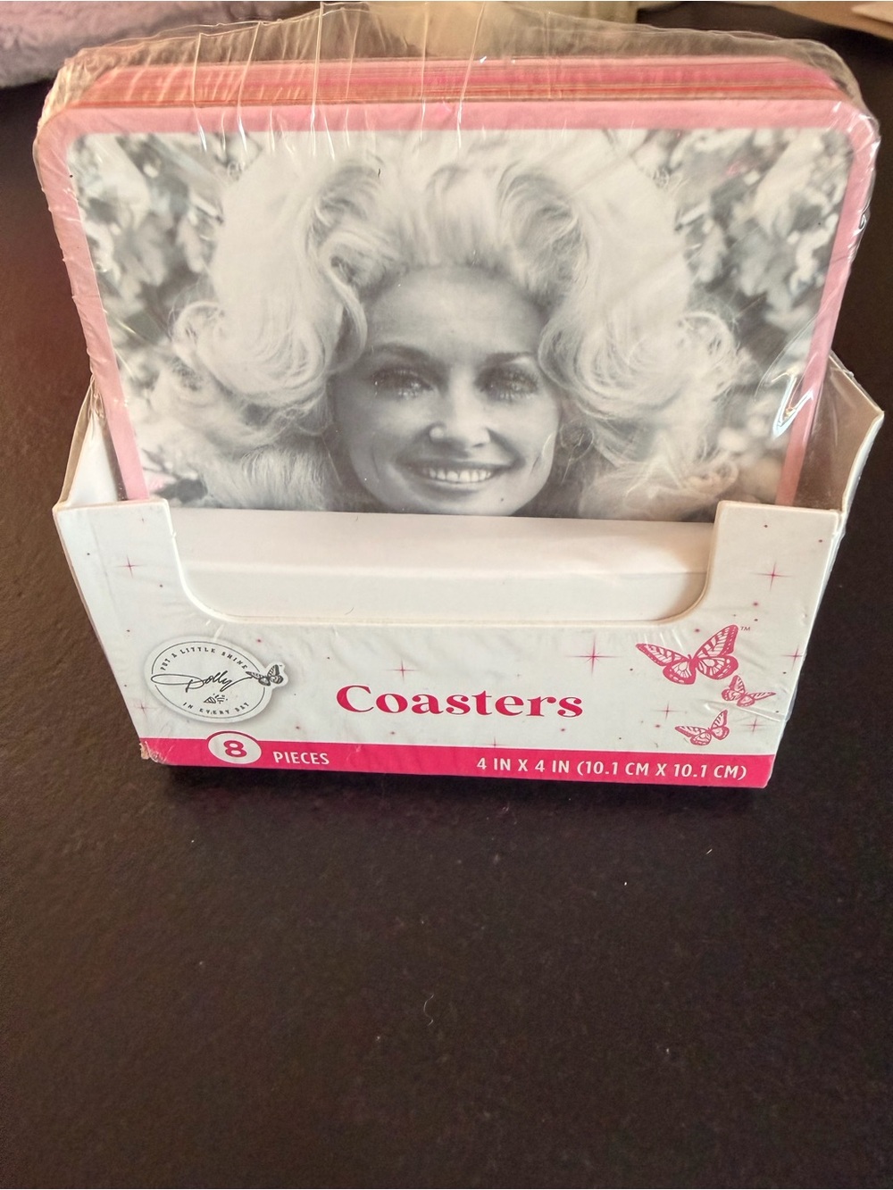 NWT Dolly Parton coaster set
